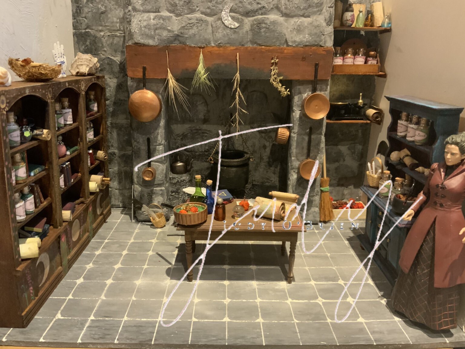 Wide view of a miniature room by Judy