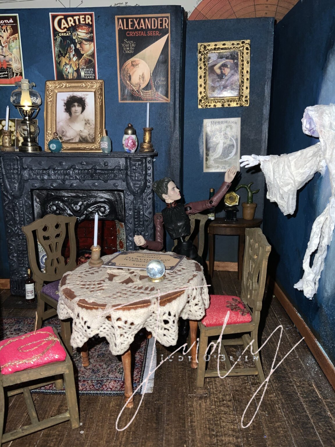 Vertical view of Judy's miniature room