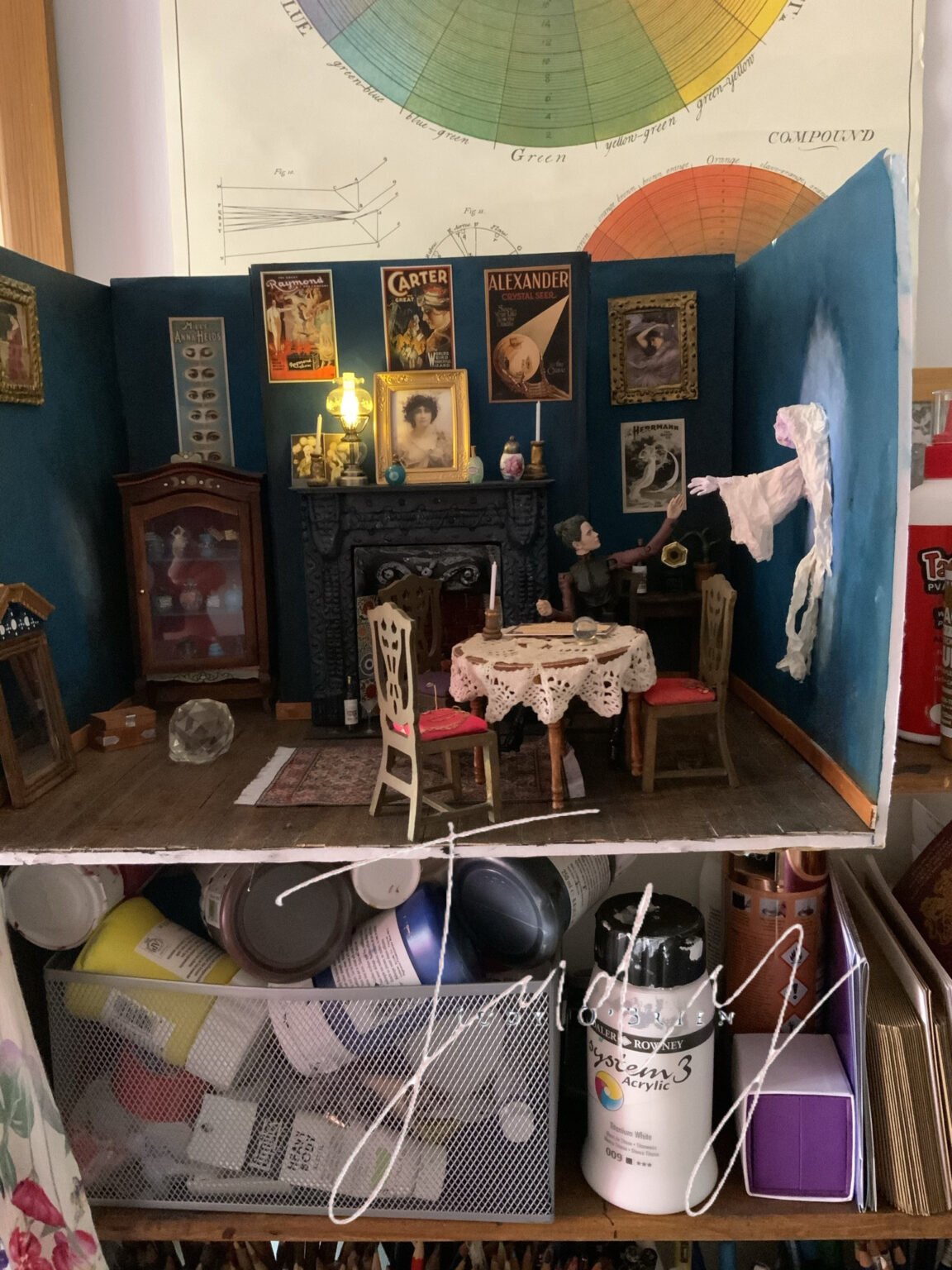 Detailed view of Judy's miniature room